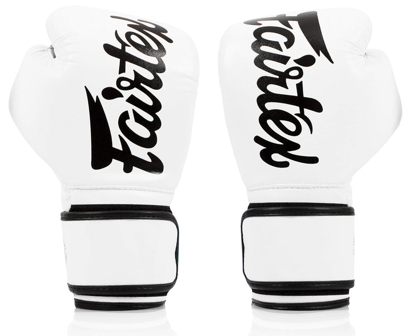 Fairtex BGV14 White Muay Thai Boxing Glove - Fairtex Store