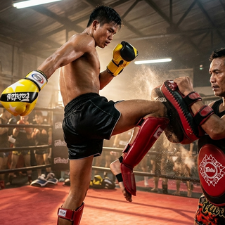 The Trainer's Armor: Why Muay Thai Coaches Wear Belly Pads