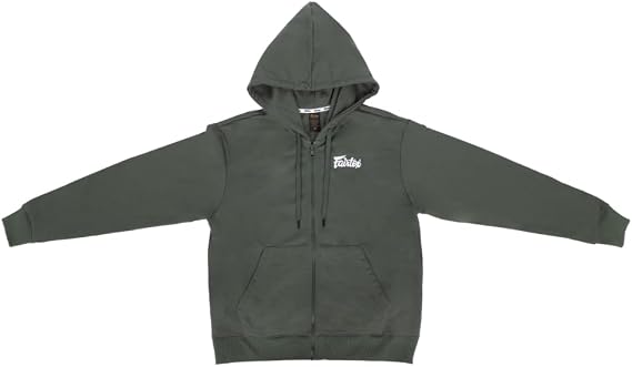 Fairtex FHS32 Premium Lightweight Zipper Hoodie - Full-Zip Athletic Gym Jacket