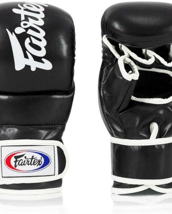 Fairtex FGV18 Super Sparring Grappling MMA Gloves (Black | Small-Like New)- Outlet