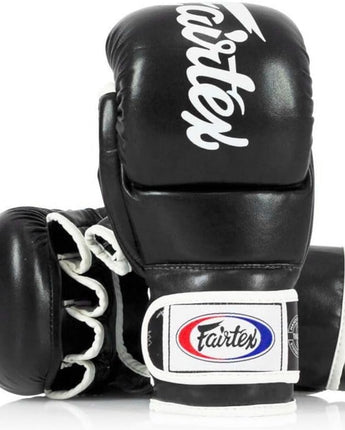 Fairtex FGV18 Super Sparring Grappling MMA Gloves (Black | Small-Like New)- Outlet