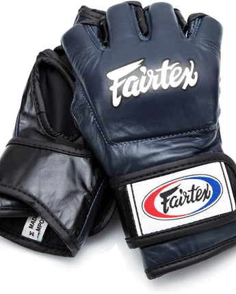 Fairtex FGV12 Ultimate MMA Gloves - Genuine Leather Open-Palm Grappling Gloves with Open Thumb Loop - Official ONE Championship Gloves