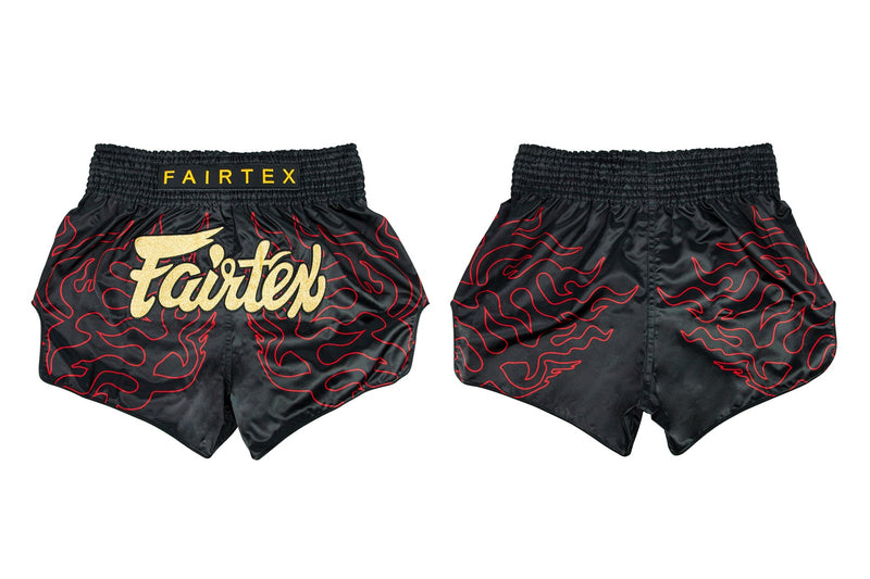 Fairtex BS1920 Black Lava Slim Cut Muay Thai Boxing Shorts - Fairtex Store
