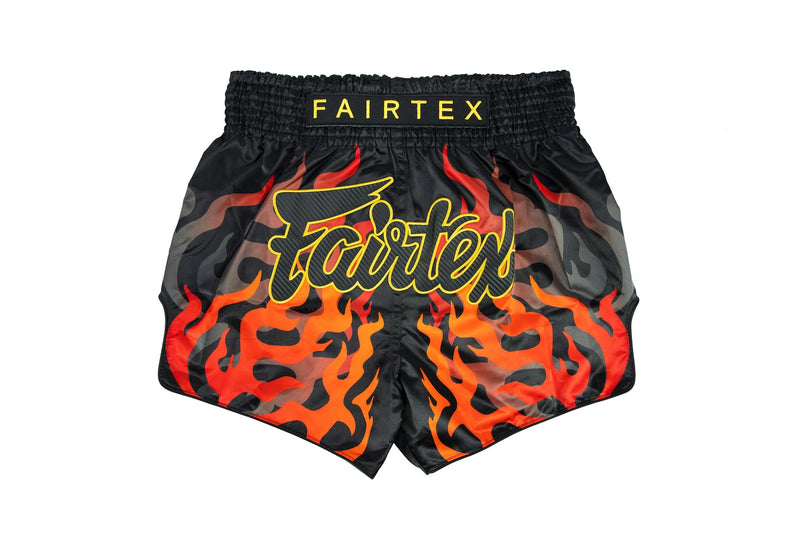Fairtex BS1921 Black Volcano Slim Cut Muay Thai Boxing Short - Fairtex Store