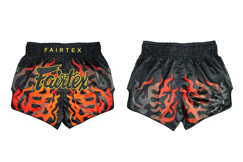 Fairtex BS1921 Black Volcano Slim Cut Muay Thai Boxing Short - Fairtex Store