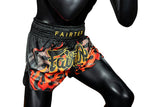 Fairtex BS1921 Black Volcano Slim Cut Muay Thai Boxing Short - Fairtex Store