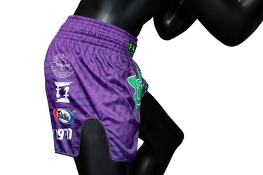 Fairtex BS1922 Racer Purple Slim Cut Muay Thai Boxing Shorts - Fairtex Store