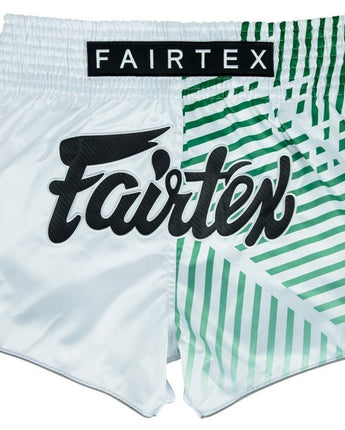 FairtexBS1923 Racer White Slim Cut Muay Thai Boxing Shorts - Fairtex Store