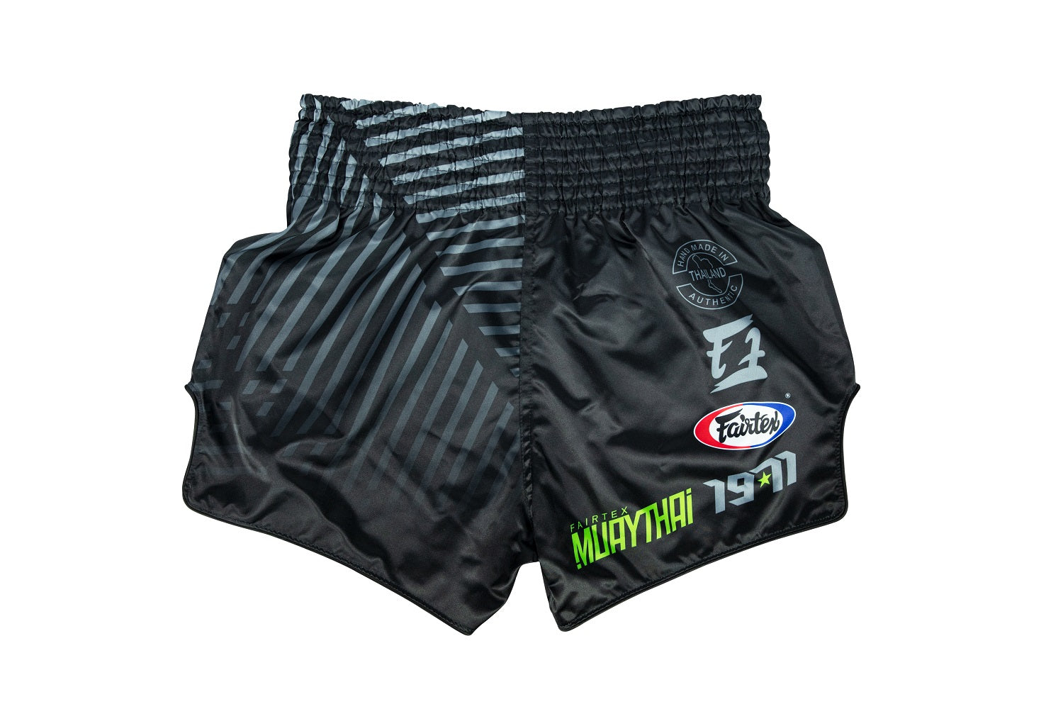 Fairtex BS1924 Racer Black Slim Cut Muay Thai Boxing Shorts - Fairtex Store