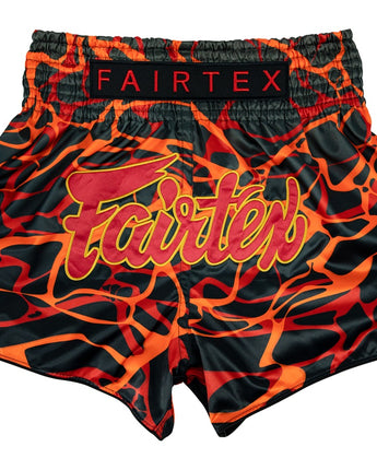 Fairtex BS1926 Magma Red Slim Cut Muay Thai Boxing Shorts