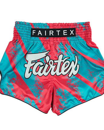 BS1929 Street King Pink/Blue New Muay Thai Boxing Shorts Slim Cut