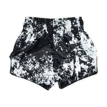 BS1949 Grunge Black Fairtex Slim Cut Muay Thai Boxing Shorts