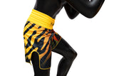 New Fairtex Boxing Trunks BT2002 - Yellow/Black Tiger Muay Thai Boxing Shorts - Fairtex Store