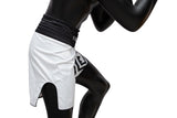 Fairtex Boxing Trunks, Muay Thai Boxing Shorts BT2003 - White/Black Monochrome - Fairtex Store