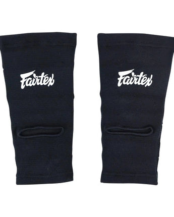Fairtex AS2 Padded Ankle Support – Extra Cushioning for Muay Thai, Kickboxing – Shock-Reducing Design, Breathable High-Quality Fabric – Sleek Black