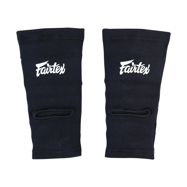 Fairtex AS2 Padded Ankle Support – Extra Cushioning for Muay Thai, Kickboxing – Shock-Reducing Design, Breathable High-Quality Fabric – Sleek Black