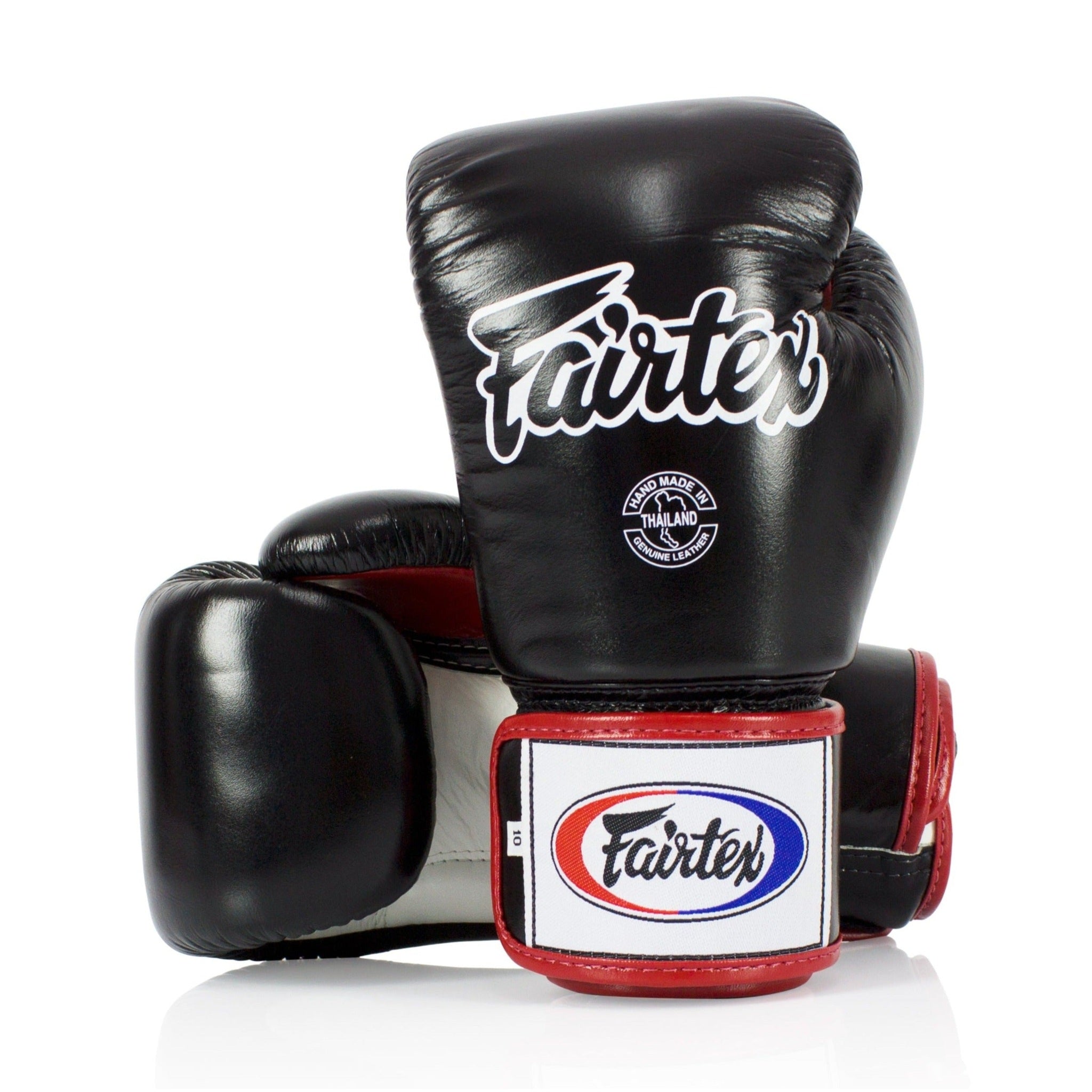 Fairtex BGV1 Black/White/Red Muay Thai Boxing Glove - Fairtex Store