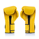 Fairtex BGV9 Mexican Style Yellow Black Muay Thai Boxing Glove - Heavy Hitter - Fairtex Store