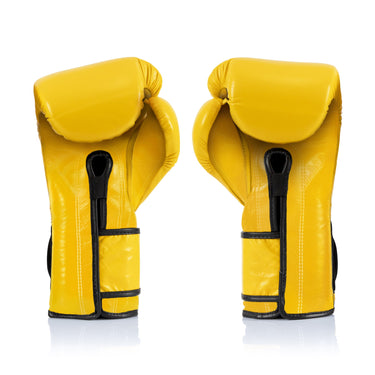 Fairtex BGV9 Mexican Style Yellow Black Muay Thai Boxing Glove - Heavy Hitter - Fairtex Store