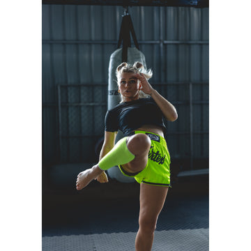 Fairtex BS1706 Green Slim Cut Muay Thai Boxing Short - Fairtex Store