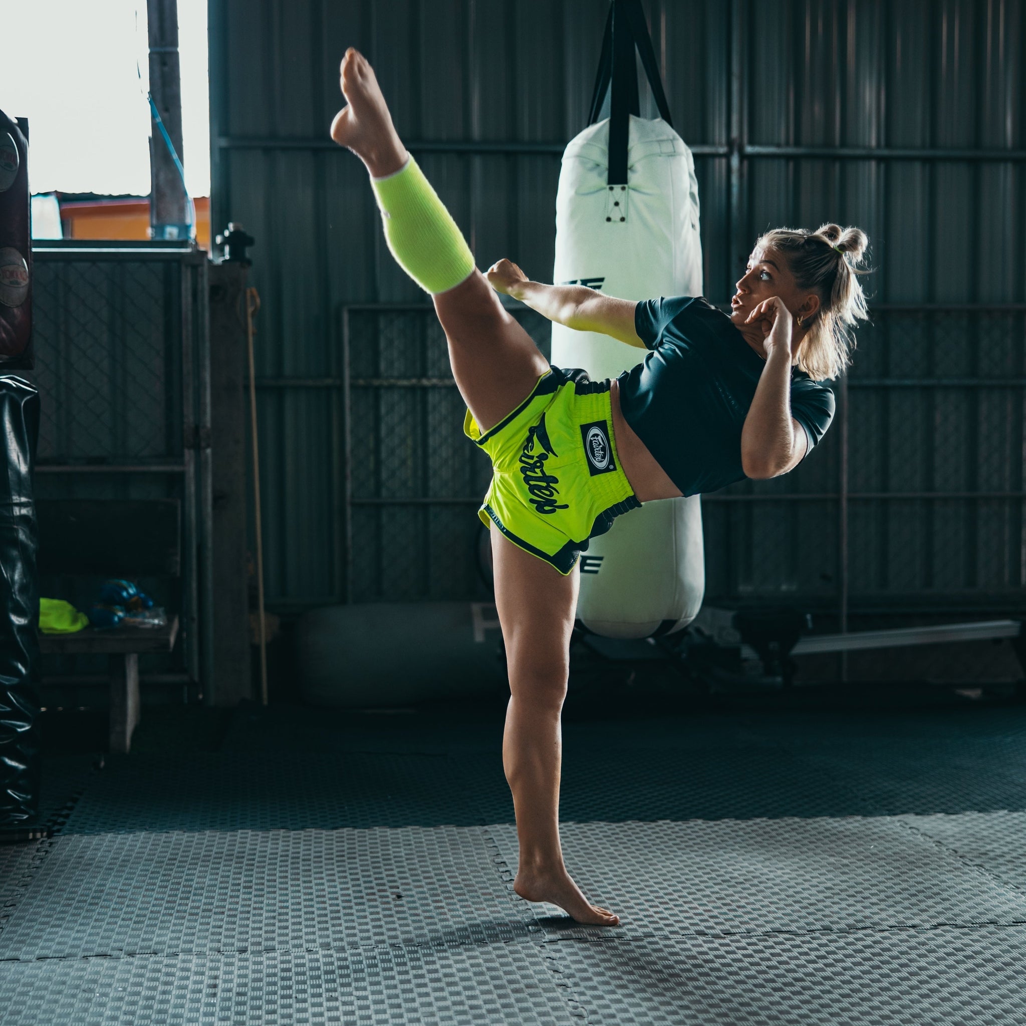 Fairtex BS1706 Green Slim Cut Muay Thai Boxing Short - Fairtex Store