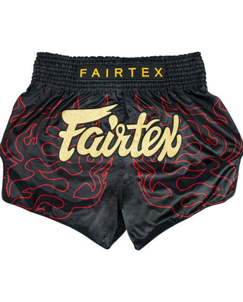 Fairtex BS1920 Black Lava Slim Cut Muay Thai Boxing Shorts - Fairtex Store