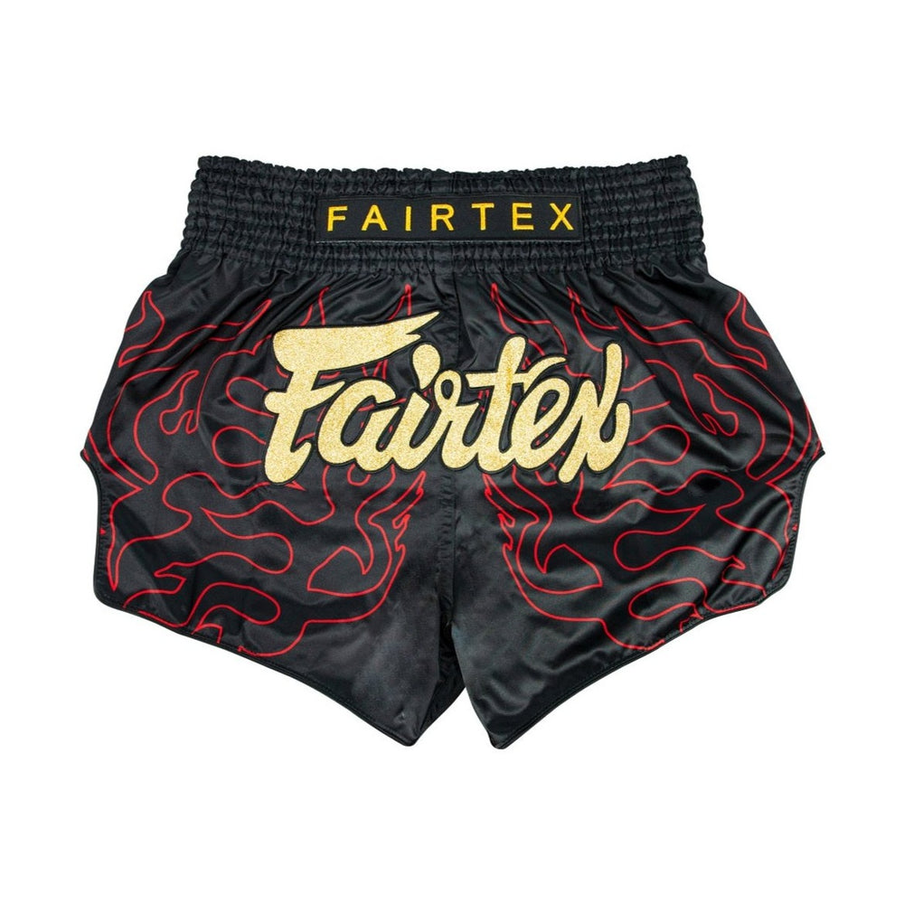 Fairtex BS1920 Black Lava Slim Cut Muay Thai Boxing Shorts - Fairtex Store