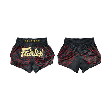 Fairtex BS1920 Black Lava Slim Cut Muay Thai Boxing Shorts - Fairtex Store