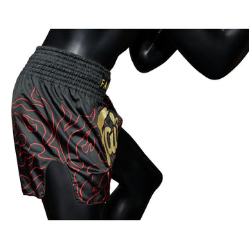 Fairtex BS1920 Black Lava Slim Cut Muay Thai Boxing Shorts - Fairtex Store