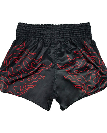 Fairtex BS1920 Black Lava Slim Cut Muay Thai Boxing Shorts - Fairtex Store