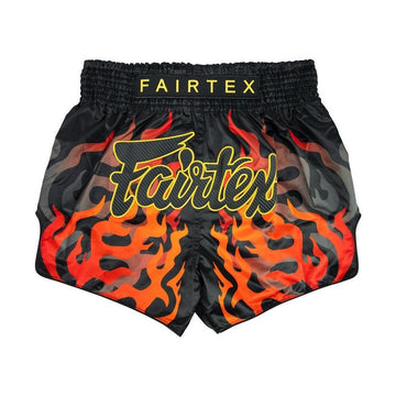 Fairtex BS1921 Black Volcano Slim Cut Muay Thai Boxing Short - Fairtex Store