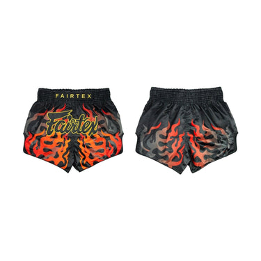 Fairtex BS1921 Black Volcano Slim Cut Muay Thai Boxing Short - Fairtex Store