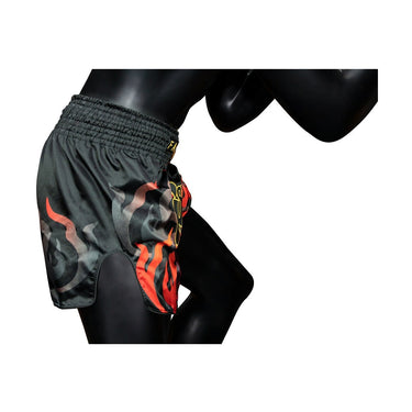 Fairtex BS1921 Black Volcano Slim Cut Muay Thai Boxing Short - Fairtex Store