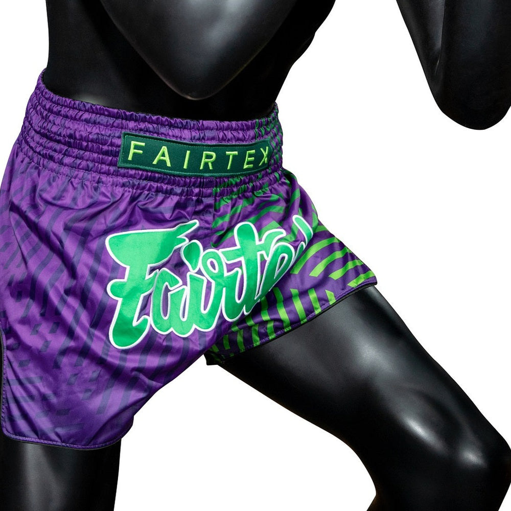Fairtex BS1922 Racer Purple Slim Cut Muay Thai Boxing Shorts - Fairtex Store