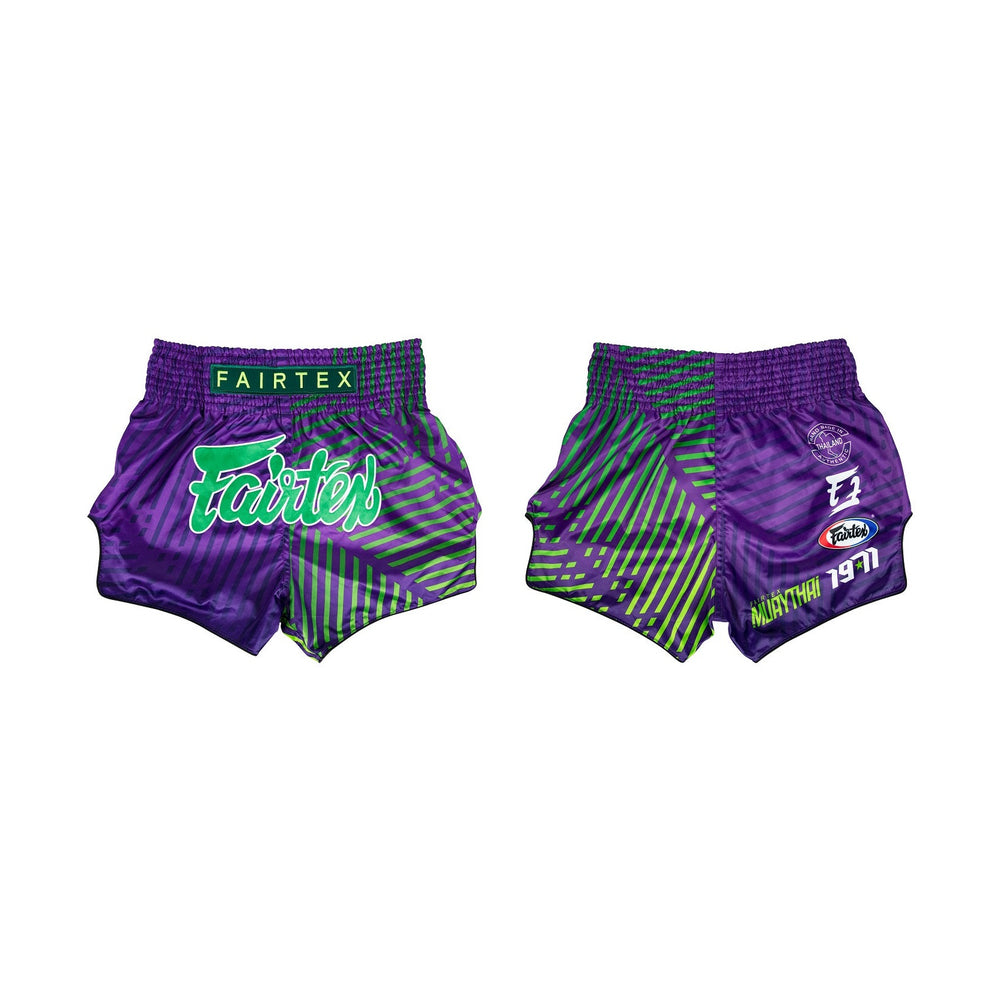Fairtex BS1922 Racer Purple Slim Cut Muay Thai Boxing Shorts - Fairtex Store