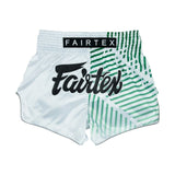 FairtexBS1923 Racer White Slim Cut Muay Thai Boxing Shorts - Fairtex Store