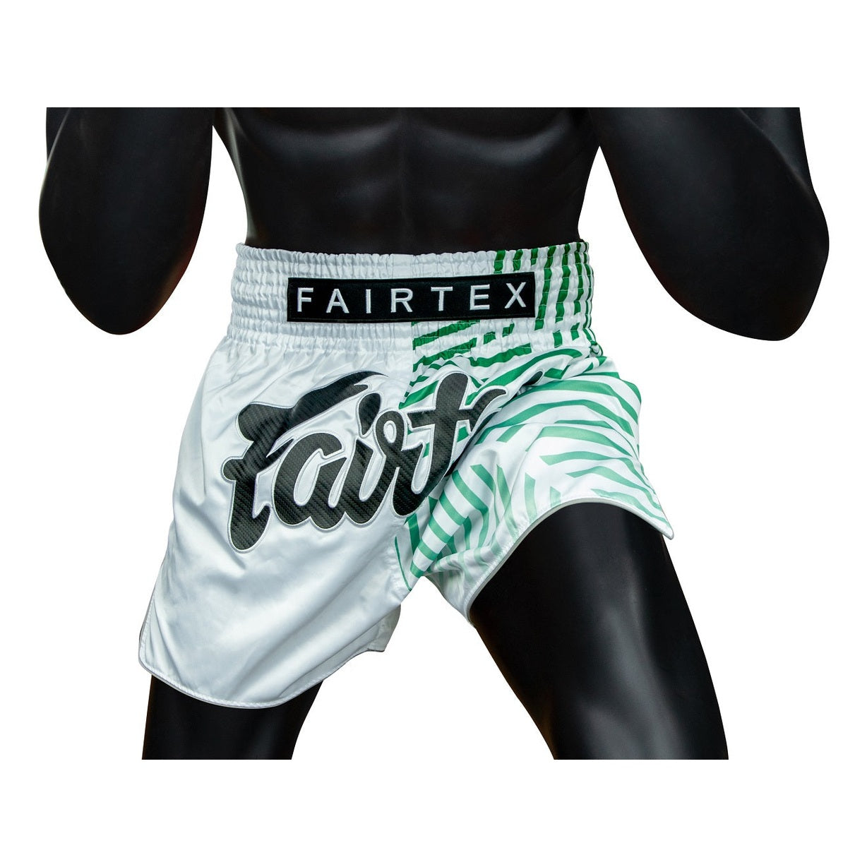 FairtexBS1923 Racer White Slim Cut Muay Thai Boxing Shorts - Fairtex Store