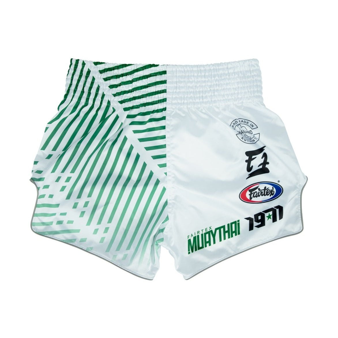 FairtexBS1923 Racer White Slim Cut Muay Thai Boxing Shorts - Fairtex Store