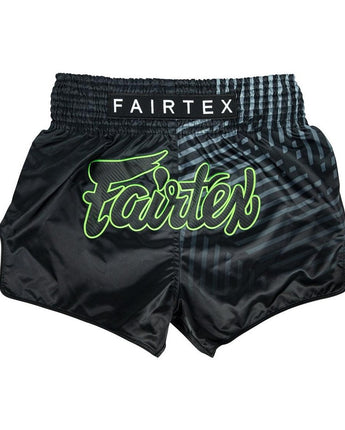 Fairtex BS1924 Racer Black Slim Cut Muay Thai Boxing Shorts - Fairtex Store