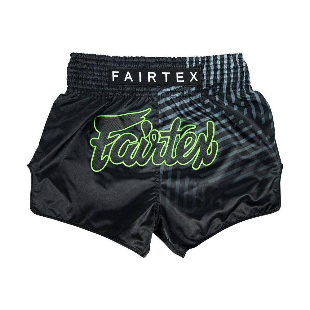 Fairtex BS1924 Racer Black Slim Cut Muay Thai Boxing Shorts - Fairtex Store