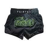 Fairtex BS1924 Racer Black Slim Cut Muay Thai Boxing Shorts - Fairtex Store