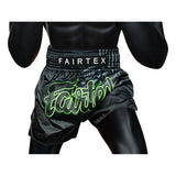Fairtex BS1924 Racer Black Slim Cut Muay Thai Boxing Shorts - Fairtex Store