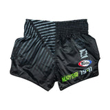 Fairtex BS1924 Racer Black Slim Cut Muay Thai Boxing Shorts - Fairtex Store