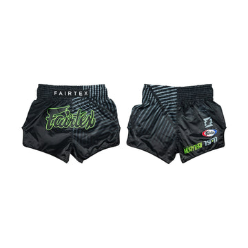 Fairtex BS1924 Racer Black Slim Cut Muay Thai Boxing Shorts - Fairtex Store