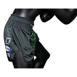 Fairtex BS1924 Racer Black Slim Cut Muay Thai Boxing Shorts - Fairtex Store