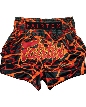 Fairtex BS1926 Magma Red Slim Cut Muay Thai Boxing Shorts