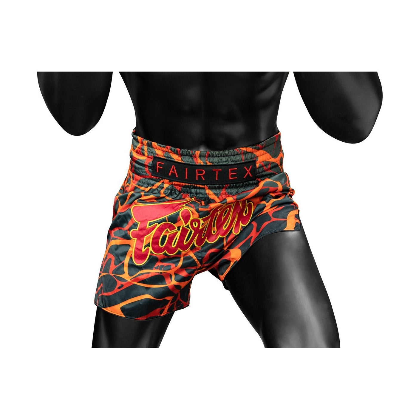 Fairtex BS1926 Magma Red Slim Cut Muay Thai Boxing Shorts