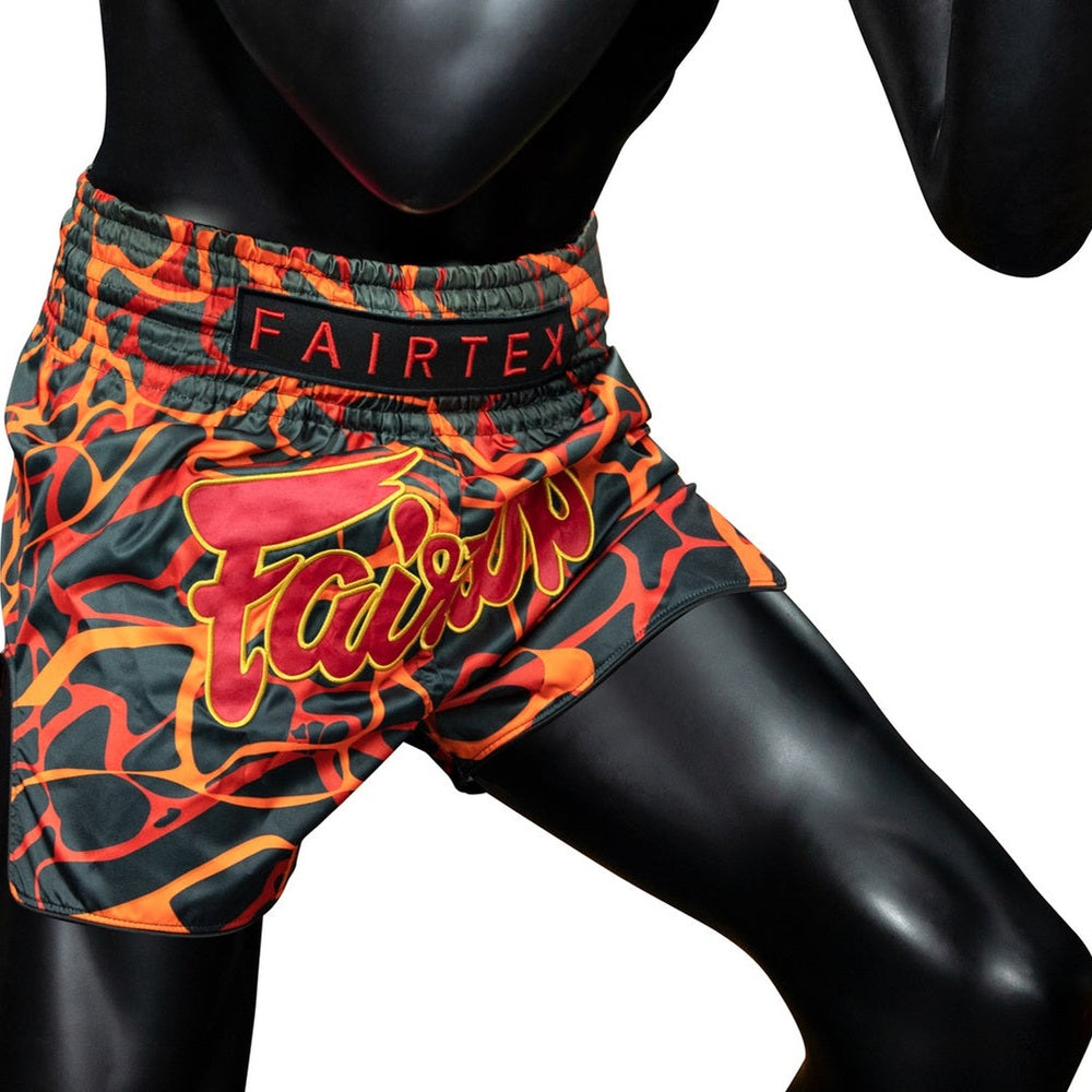 Fairtex BS1926 Magma Red Slim Cut Muay Thai Boxing Shorts