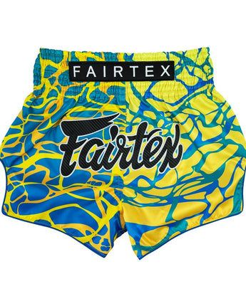 Fairtex BS1927 Magma Green Slim Cut Muay Thai Boxing Shorts