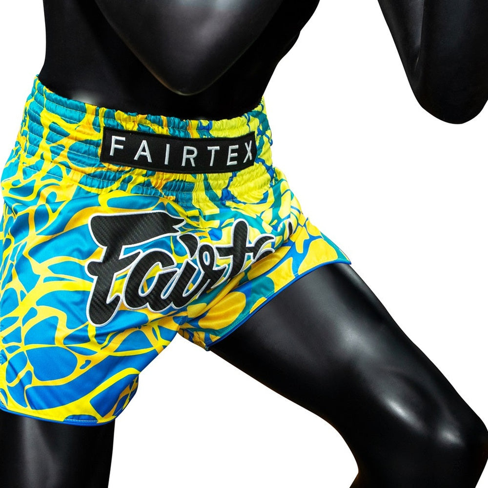 Fairtex BS1927 Magma Green Slim Cut Muay Thai Boxing Shorts